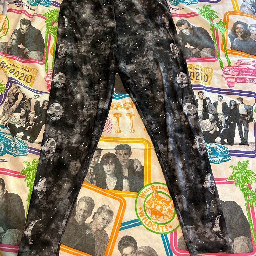 Star Wars Her Universe Death Star Galaxy Leggings XL